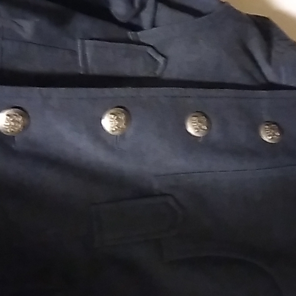 Self Esteem Gray Lightweight Medium Jacket with Floral Inset - Picture 4 of 4